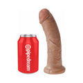 King Cock 8 in. Cock Realistic Dildo With Suction Cup Tan - Fantasies Boutique