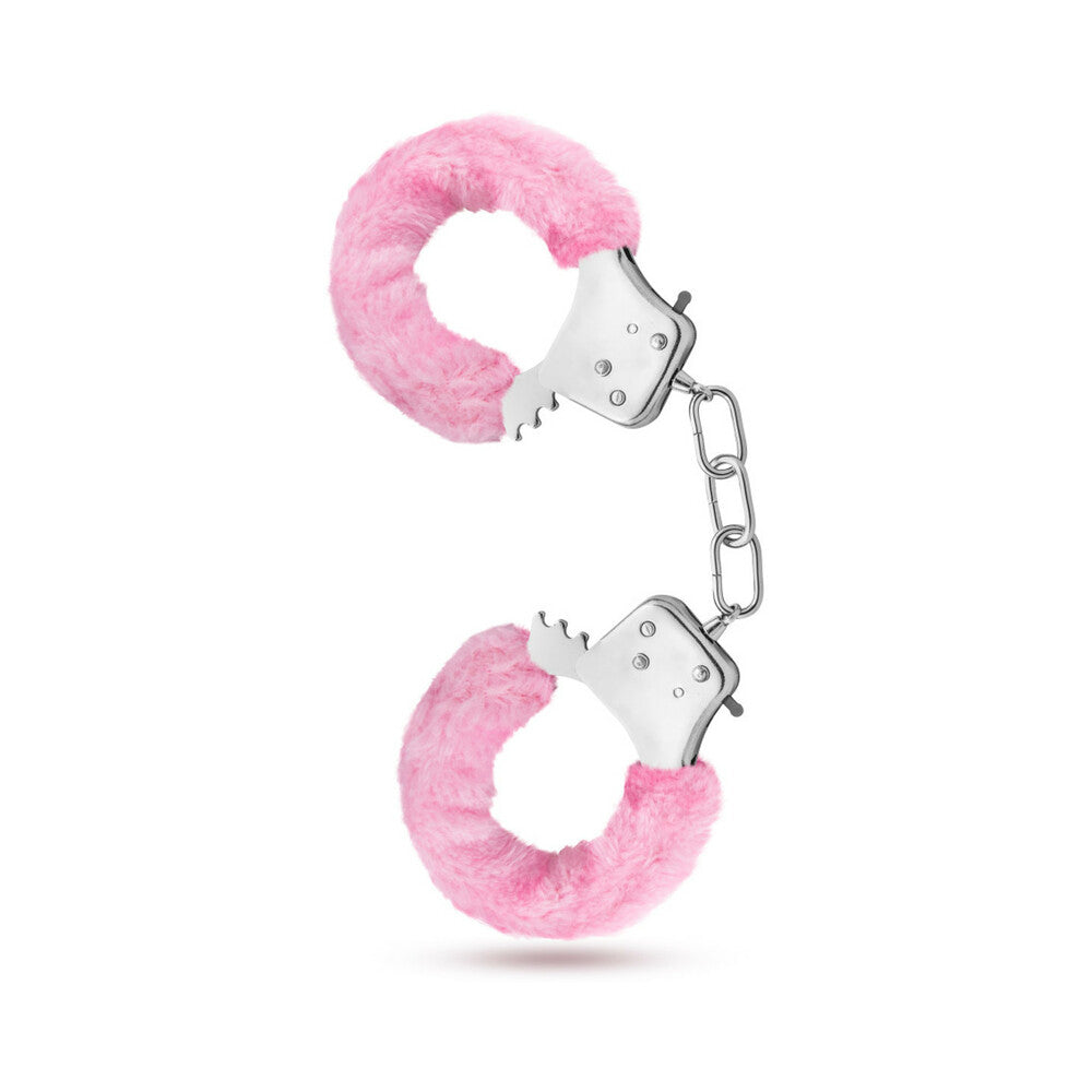 Blush Temptasia Adjustable Faux Fur Cuffs Pink - Fantasies Boutique