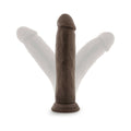 Dr. Skin Realistic 9.5 in. Dildo Brown - Fantasies Boutique
