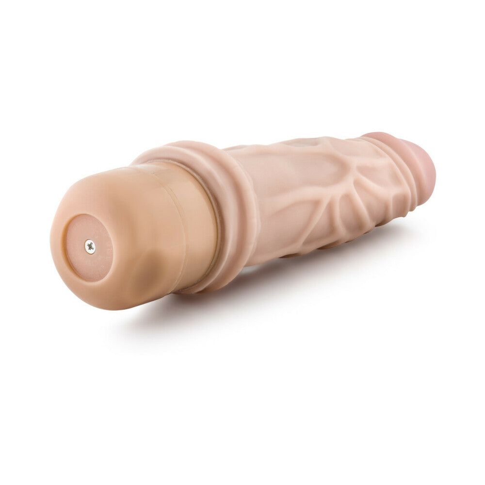 Dr. Skin Vibe 3 Realistic 7.25 in. Vibrating Dildo Beige - Fantasies Boutique