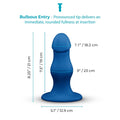 b-Vibe Gape 8.25 in. Bulbous Dildo with Suction Cup