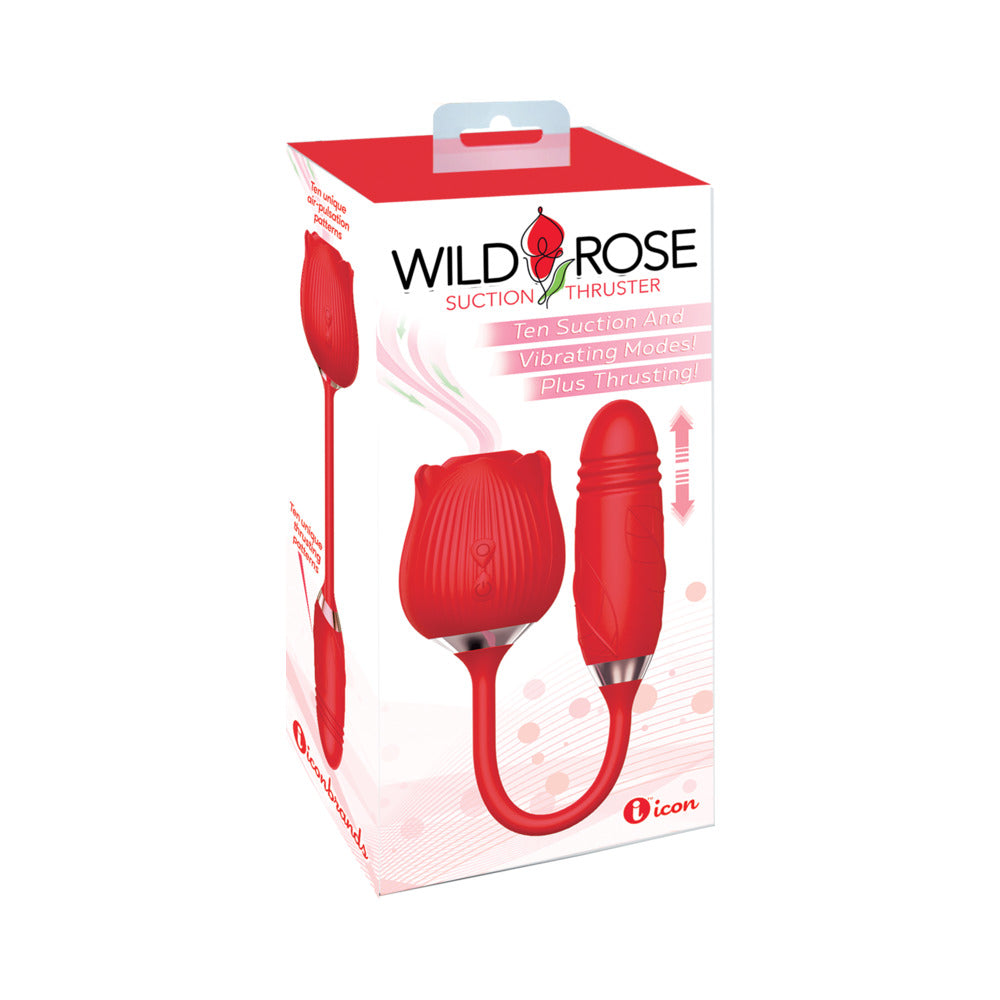 Wild Rose Suction Thruster Red - Fantasies Boutique