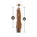Dr. Skin Vibe 4 Realistic 8 in. Vibrating Dildo Tan - Fantasies Boutique
