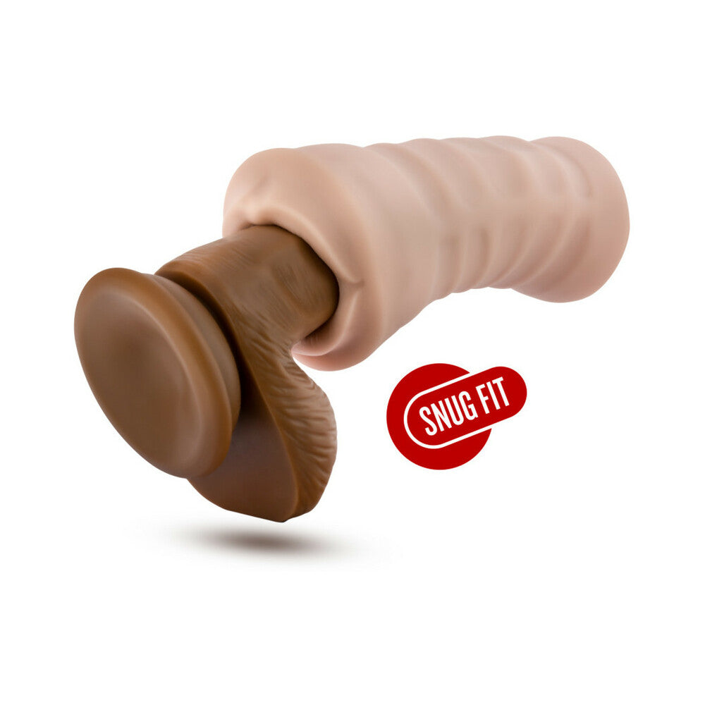 M for Men Skye Oral Stroker with Bullet Vibrator Beige - Fantasies Boutique