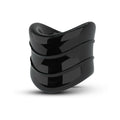 Blush Stay Hard Beef Ball Stretcher Snug X Long 1 in. Black - Fantasies Boutique