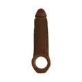 Curve Toys Jock 2 in. Enhancer with Ball Strap Extension Sheath Brown