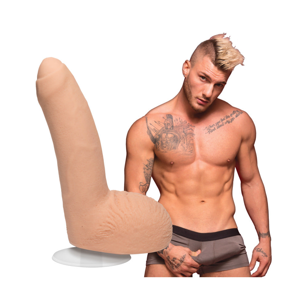 Signature Cocks - William Seed - 8in ULTRASKYN Cock w/Removable Vac-U-Lock Suction Cup Vanilla - Fantasies Boutique