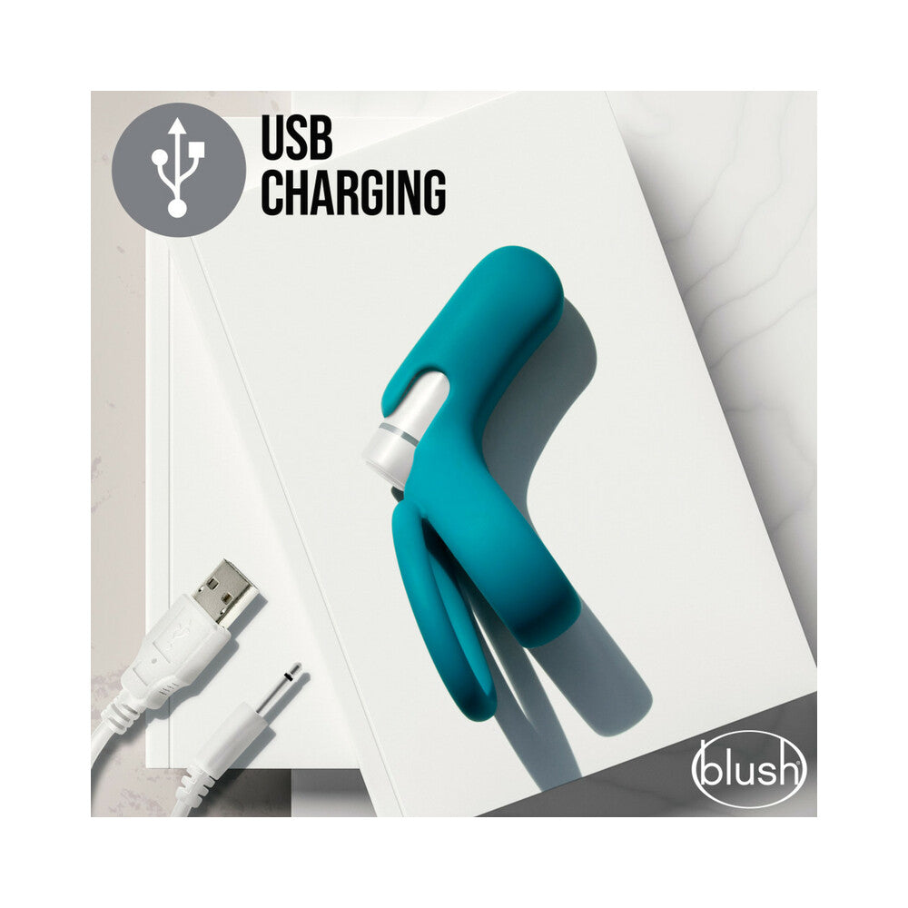 Blush Noje C2.Ring Rechargeable Vibrating Silicone Cockring Juniper - Fantasies Boutique