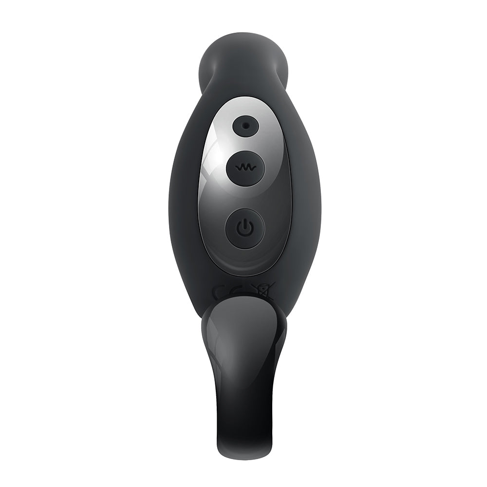 Playboy Come Hither Rechargeable Remote Controlled Silicone Vibrating Prostate Massager Black - Fantasies Boutique