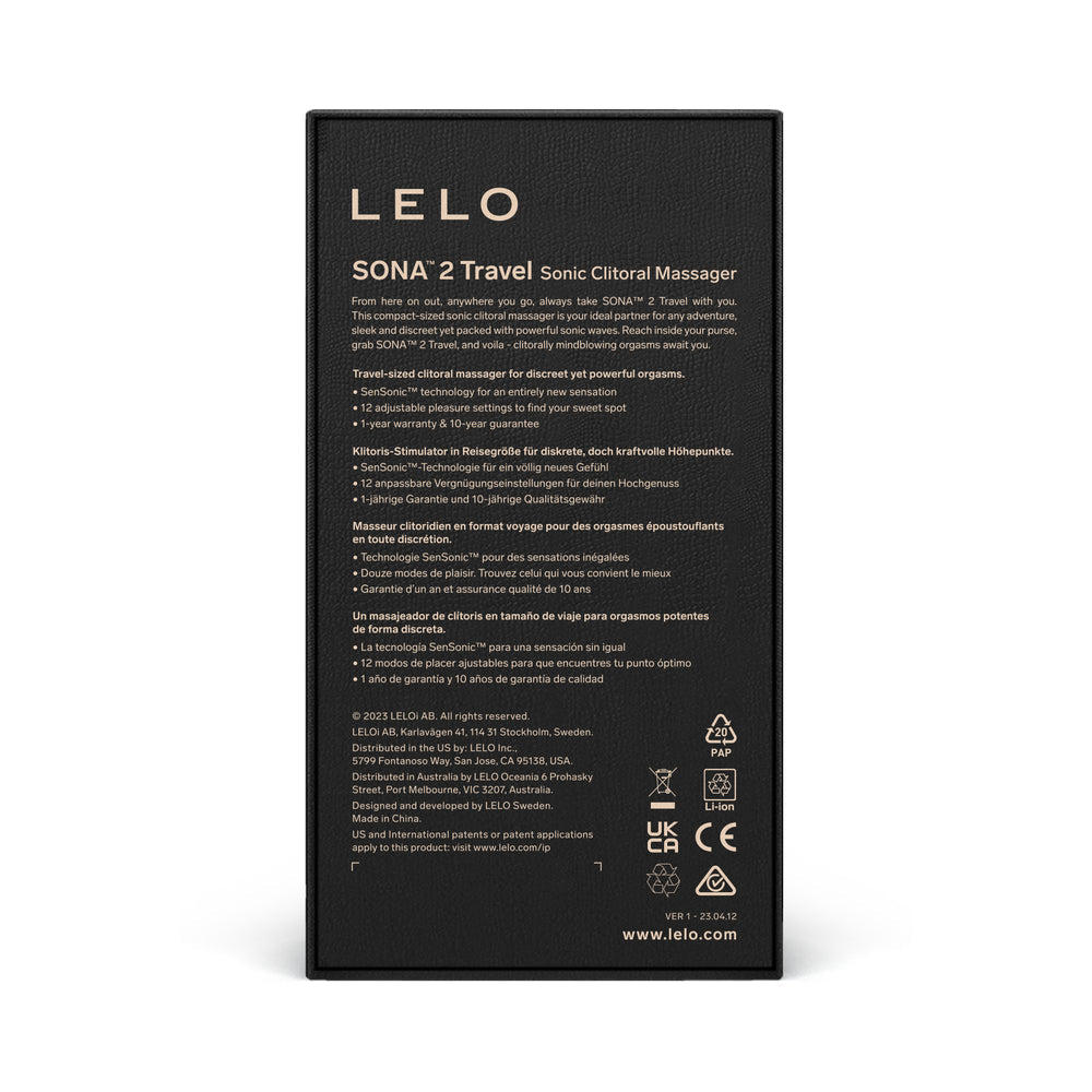 LELO SONA 2 Travel Purple - Fantasies Boutique