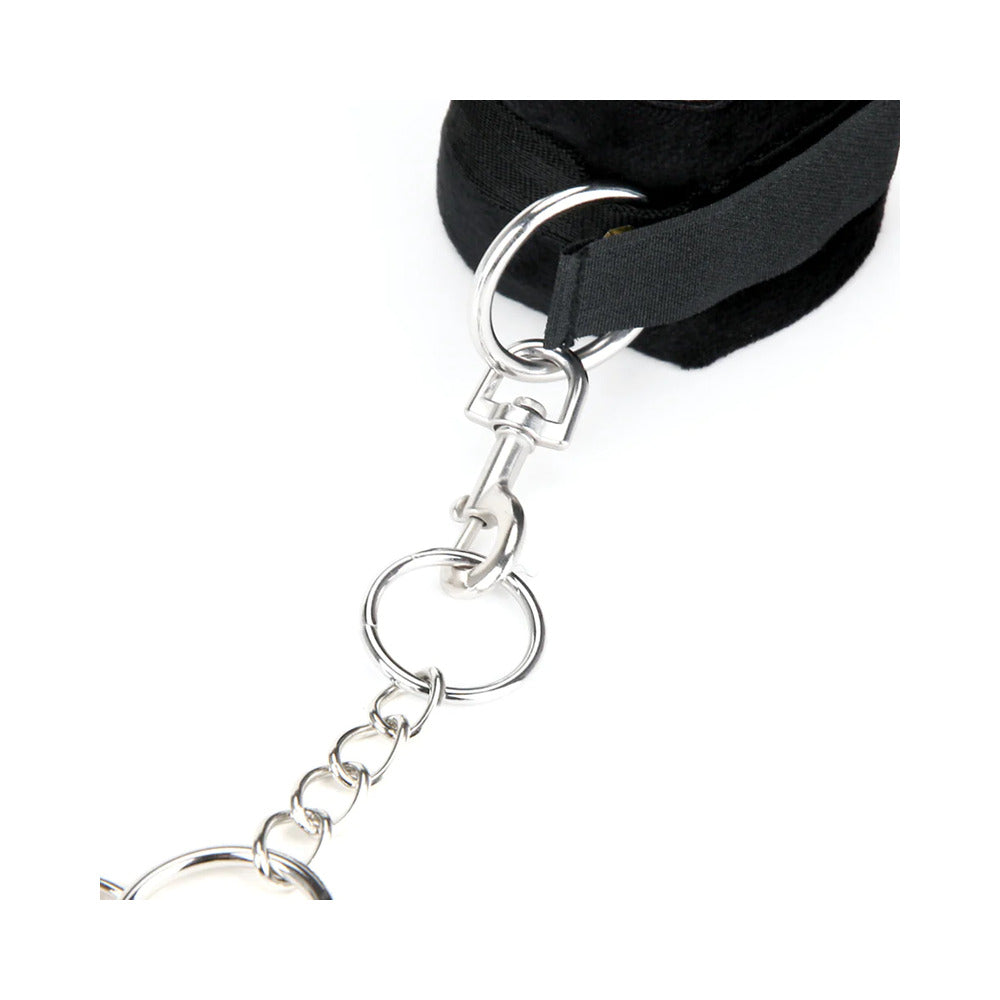 Lux Fetish Deluxe Chain Hog Tie with 4-Piece Cuff Set - Fantasies Boutique