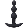 A-Play BEADED VIBE Rechargeable Silicone Anal Plug with Remote Black - Fantasies Boutique