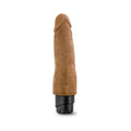 Dr. Skin Vibe 14 Realistic 8 in. Vibrating Dildo Tan - Fantasies Boutique