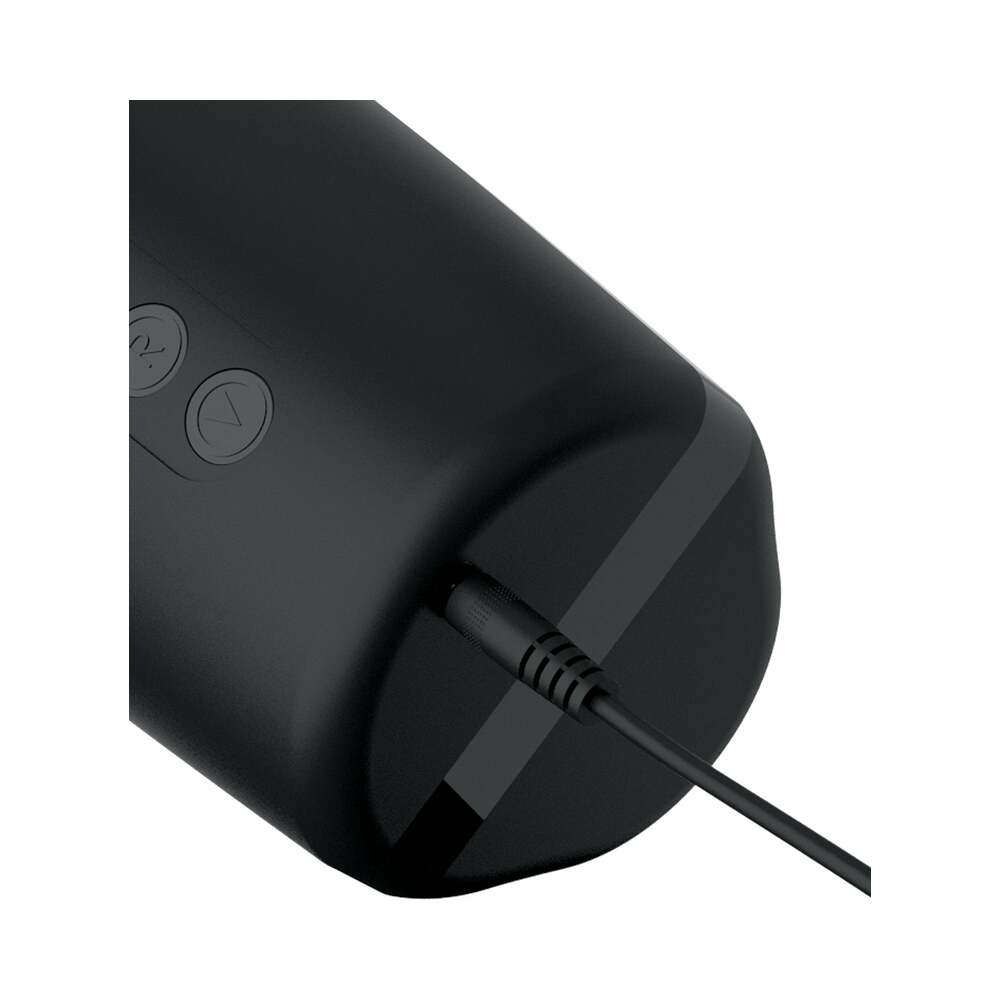 PDX Elite Motobator 2 Rechargeable Thrusting Vibrating Masturbator Clear/Black - Fantasies Boutique