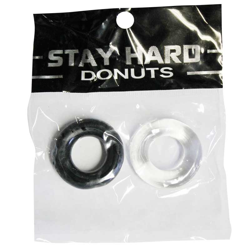 SI Power Stretch Donuts 2pk Black/Clear - Fantasies Boutique