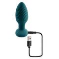 Playboy Spinning Tail Teaser Vibrating Rotating Anal Plug Salute - Fantasies Boutique