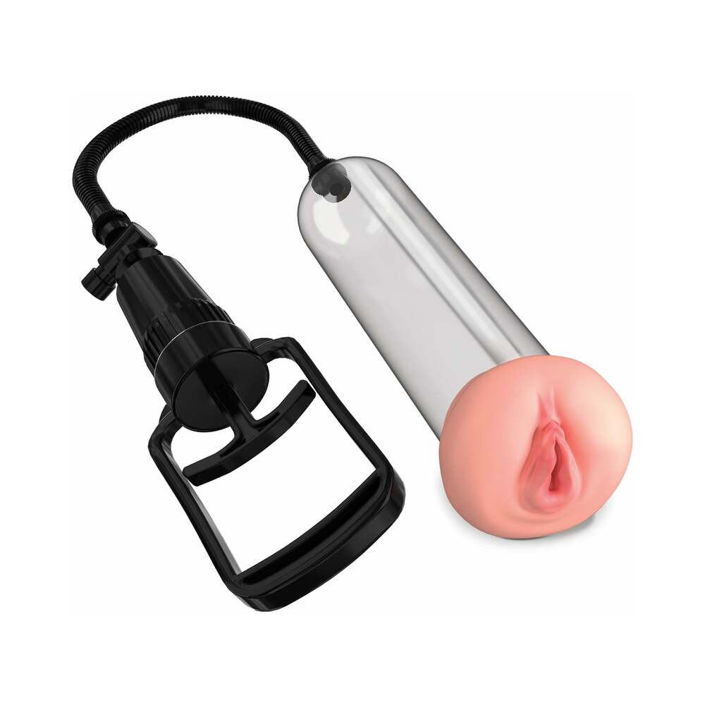 Pump Worx Beginner's Pussy Pump Beige/Clear - Fantasies Boutique