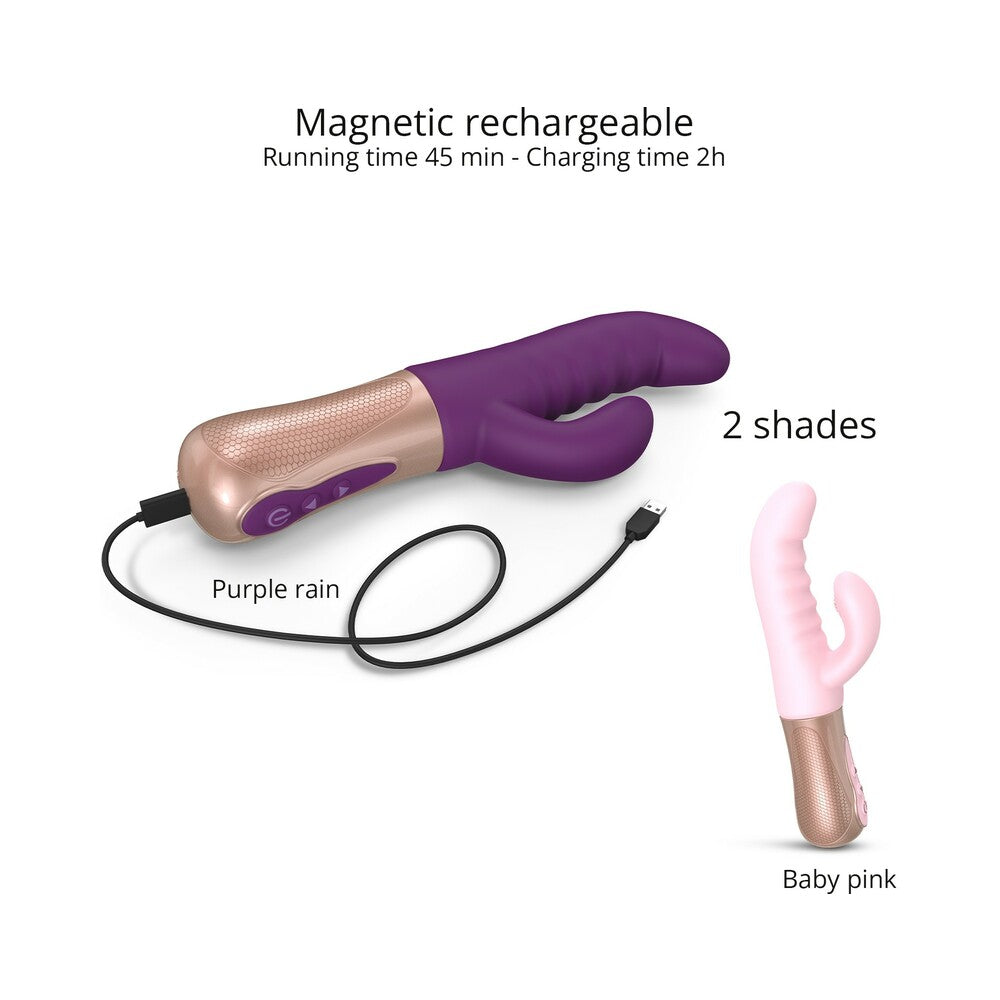 Love to Love Sassy Bunny Thrusting Rabbit Purple Rain - Fantasies Boutique