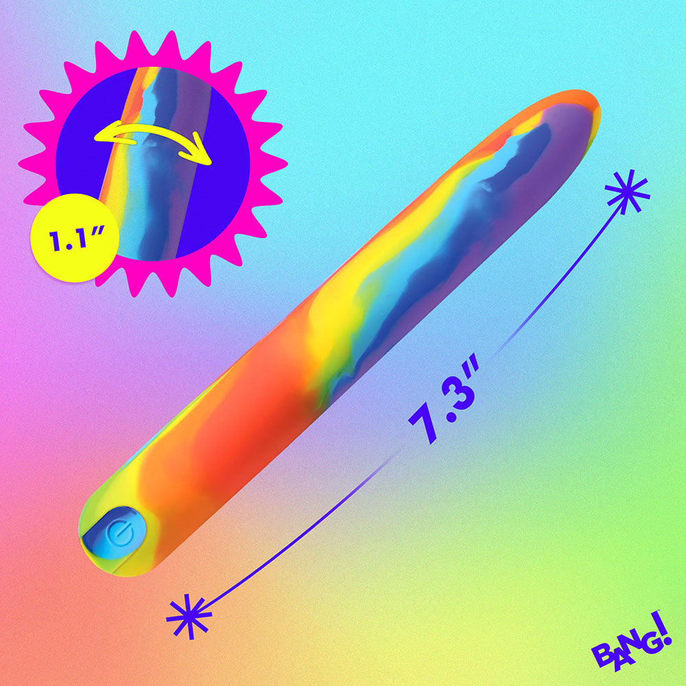 BANG! Rainbow Silicone Vibrator
