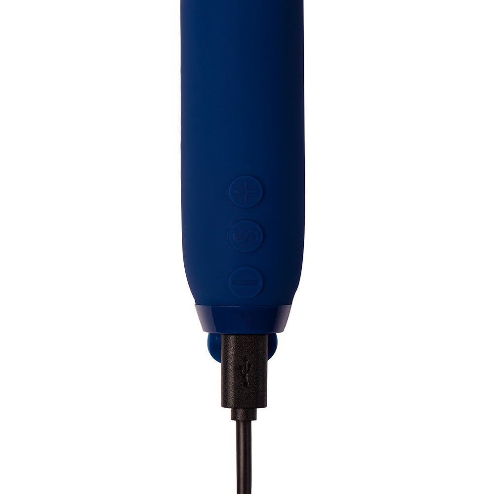 Je Joue Vita Rechargeable Silicone Wand Tip Bullet Vibrator Cobalt Blue - Fantasies Boutique