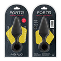 Forto F-10 Silicone Anal Plug with Pull Ring Large Black - Fantasies Boutique