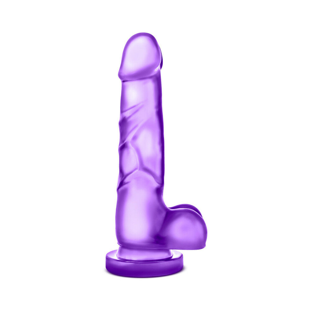 B Yours Sweet 'n Hard 4 Realistic 7 in. Dildo with Balls Purple - Fantasies Boutique