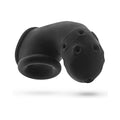 OxBalls Airlock Air-Lite Vented Chastity Black Ice - Fantasies Boutique