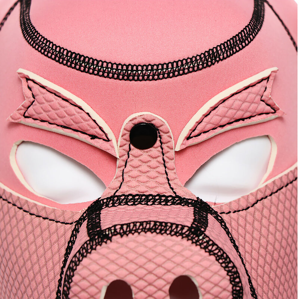Ple'sur Neoprene Pig Mask Hood Pink Bag Packaging - Fantasies Boutique