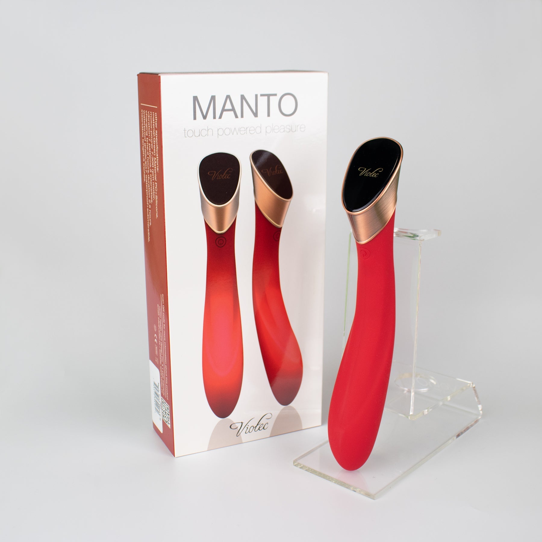 Manto Touch Panel G-Spot Vibrator Red - Fantasies Boutique