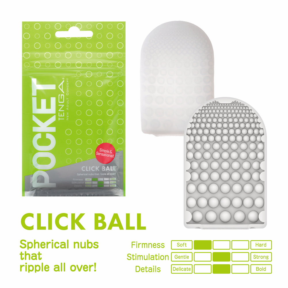 Tenga Pocket Masturbator Sleeve Click Ball - Fantasies Boutique