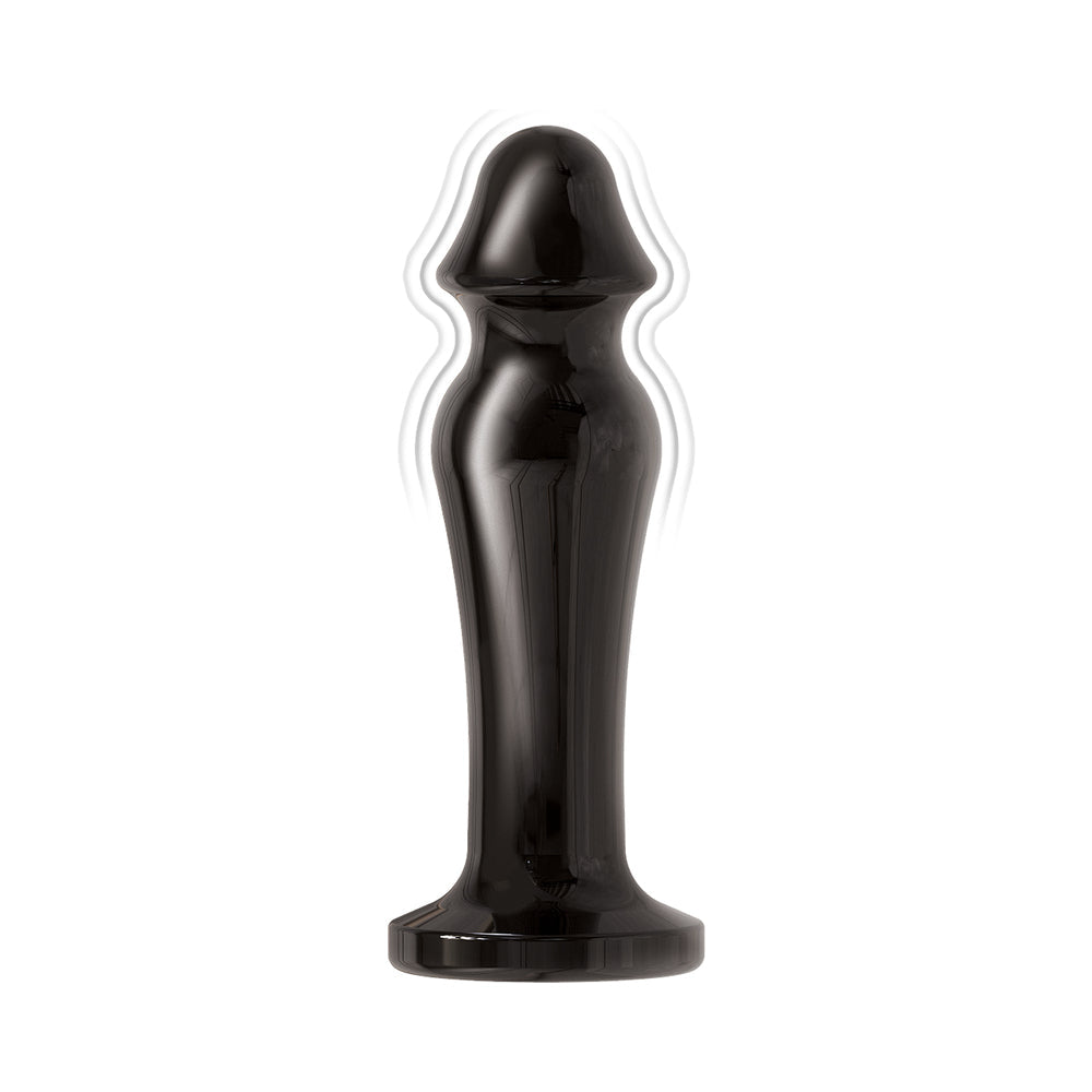 Ass-Sation Remote Vibrating Metal Anal Lover Black - Fantasies Boutique