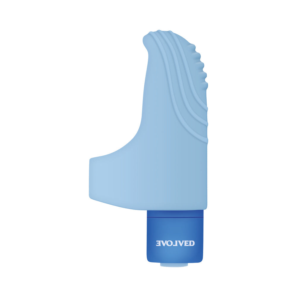 Evolved Fingerlicious Rechargeable Silicone Finger Vibrator Blue - Fantasies Boutique