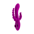 Evolved Fourgasm Rechargeable Triple Stim Vibe with Suction Silicone Purple