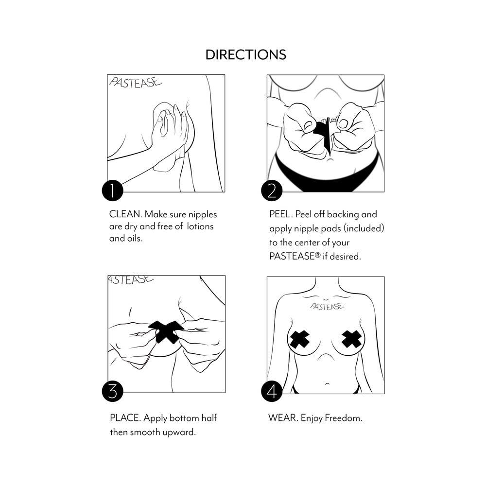 Pastease: Shiny Red & White Glow-in-the-Dark Shroom Pasties