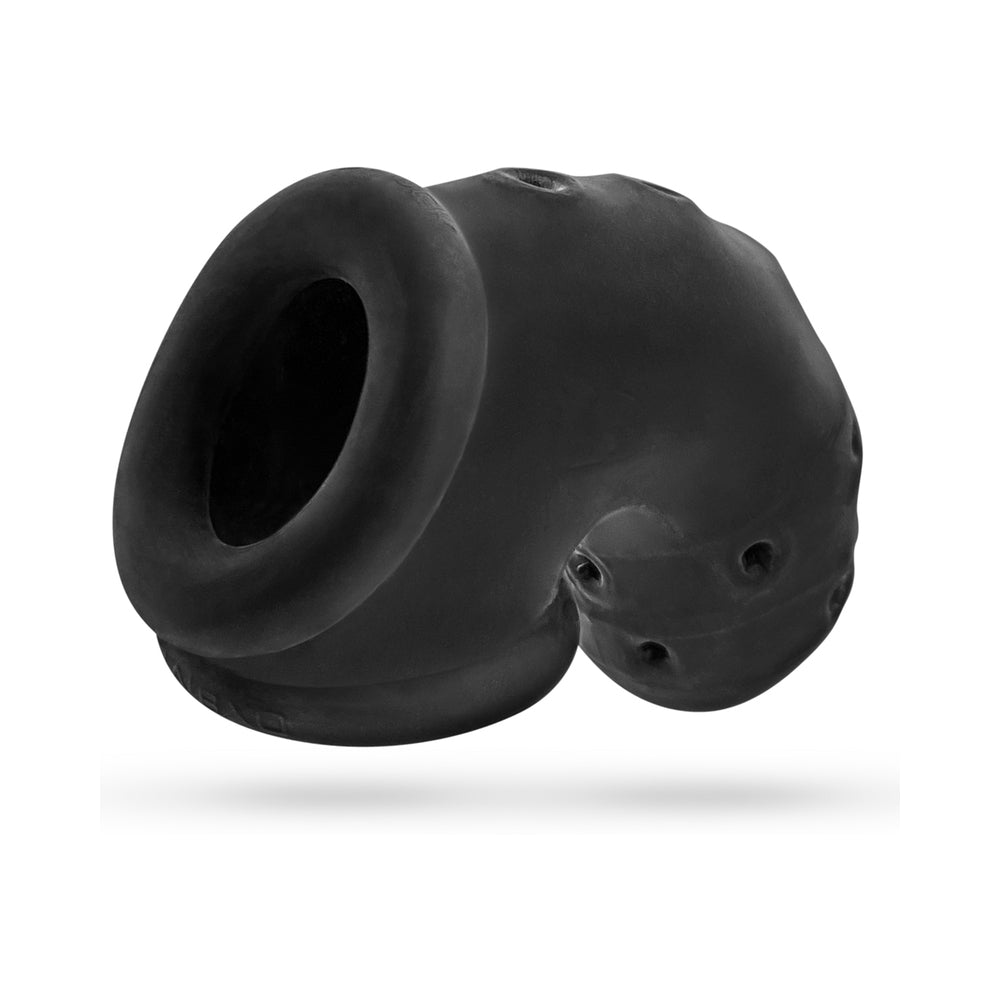 OxBalls Airlock Air-Lite Vented Chastity Black Ice - Fantasies Boutique