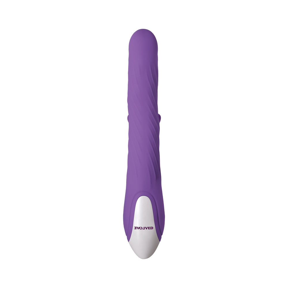 Evolved Tilt-O-Whirl Dual Stimulation Vibrator With Spinning Clit Stimulator Purple - Fantasies Boutique