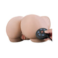 PDX Elite Milk Me Silly Remote-Controlled Vibrating Rotating Dual-Entry Mega Masturbator Beige - Fantasies Boutique