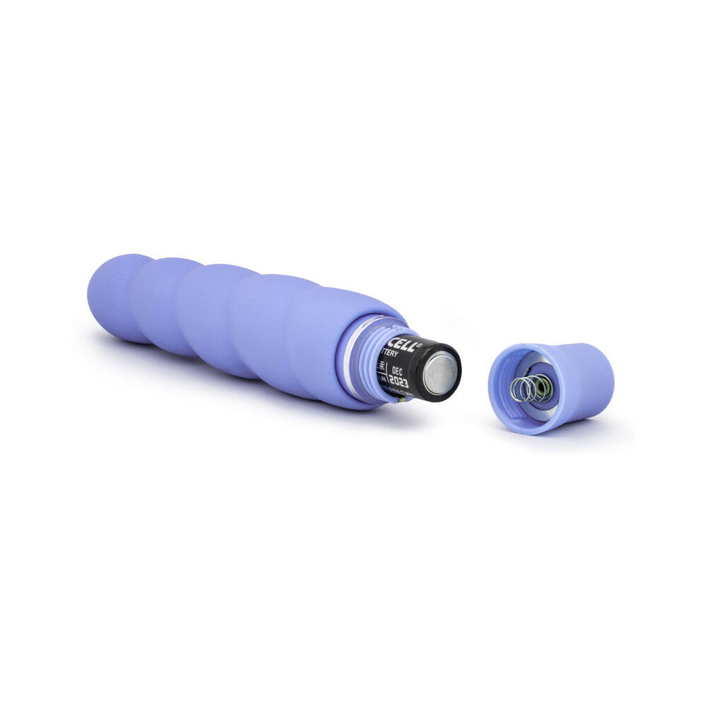 Blush Luxe Anastasia Silicone Slimline Vibrator Periwinkle - Fantasies Boutique