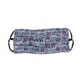 DJ Reversible & Adjustable Face Mask Blue Toy Pattern - Fantasies Boutique