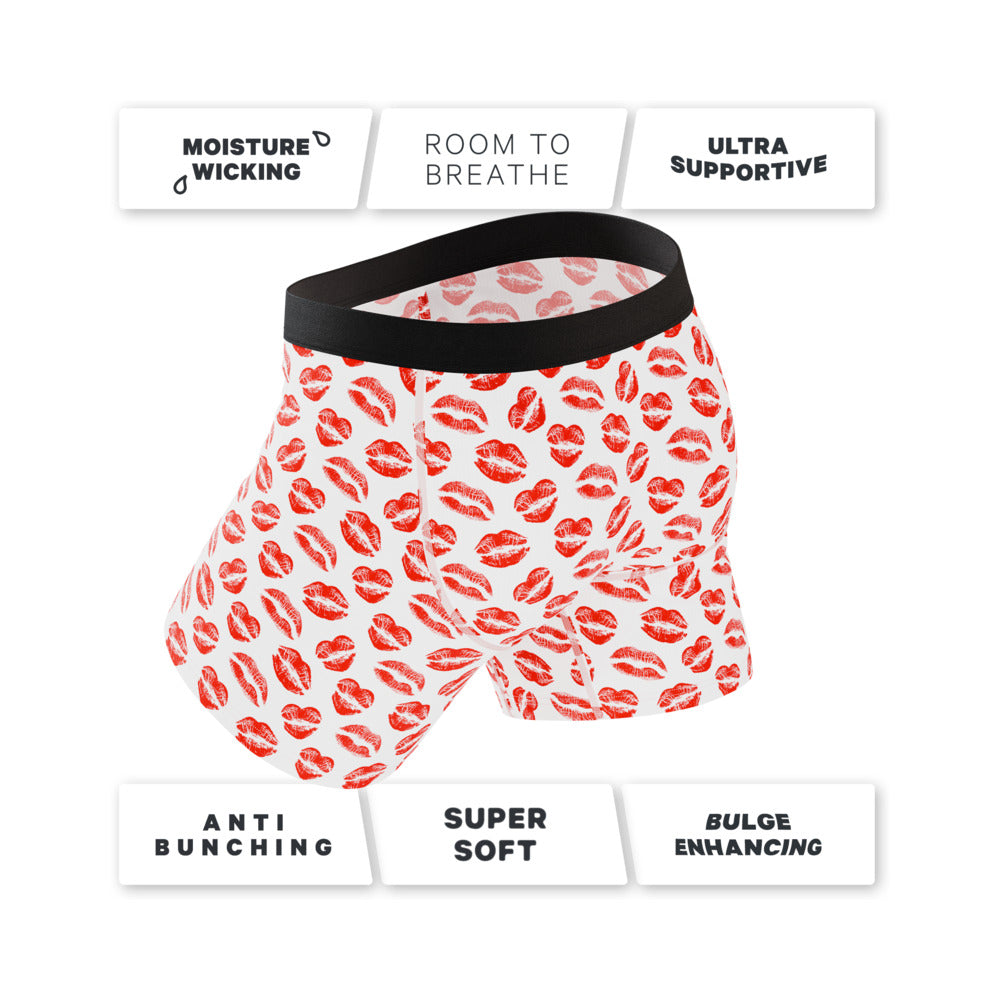 Shinesty The Pucker Up Lipstick Kiss Ball Hammock Pouch Underwear with Fly M