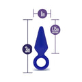 Blush Luxe Candy Rimmer Small Silicone Anal Plug Blue - Fantasies Boutique