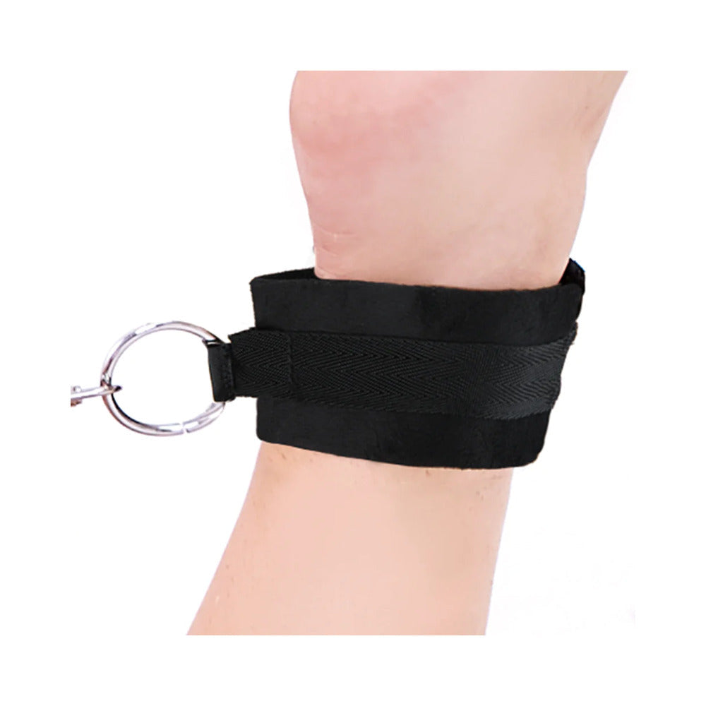 Lux Fetish Deluxe Chain Hog Tie with 4-Piece Cuff Set - Fantasies Boutique