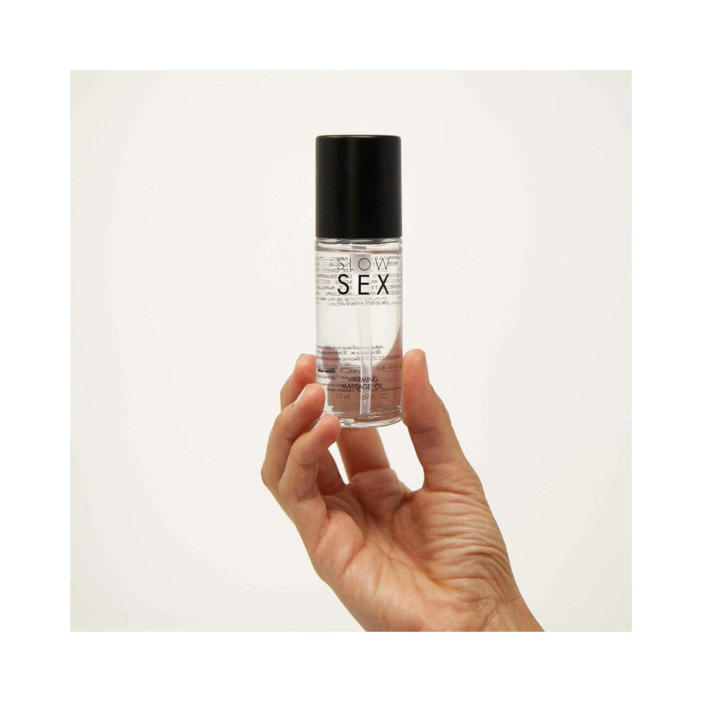 Bijoux Indiscrets Slow Sex Warming Massage Oil 1.69 oz. - Fantasies Boutique