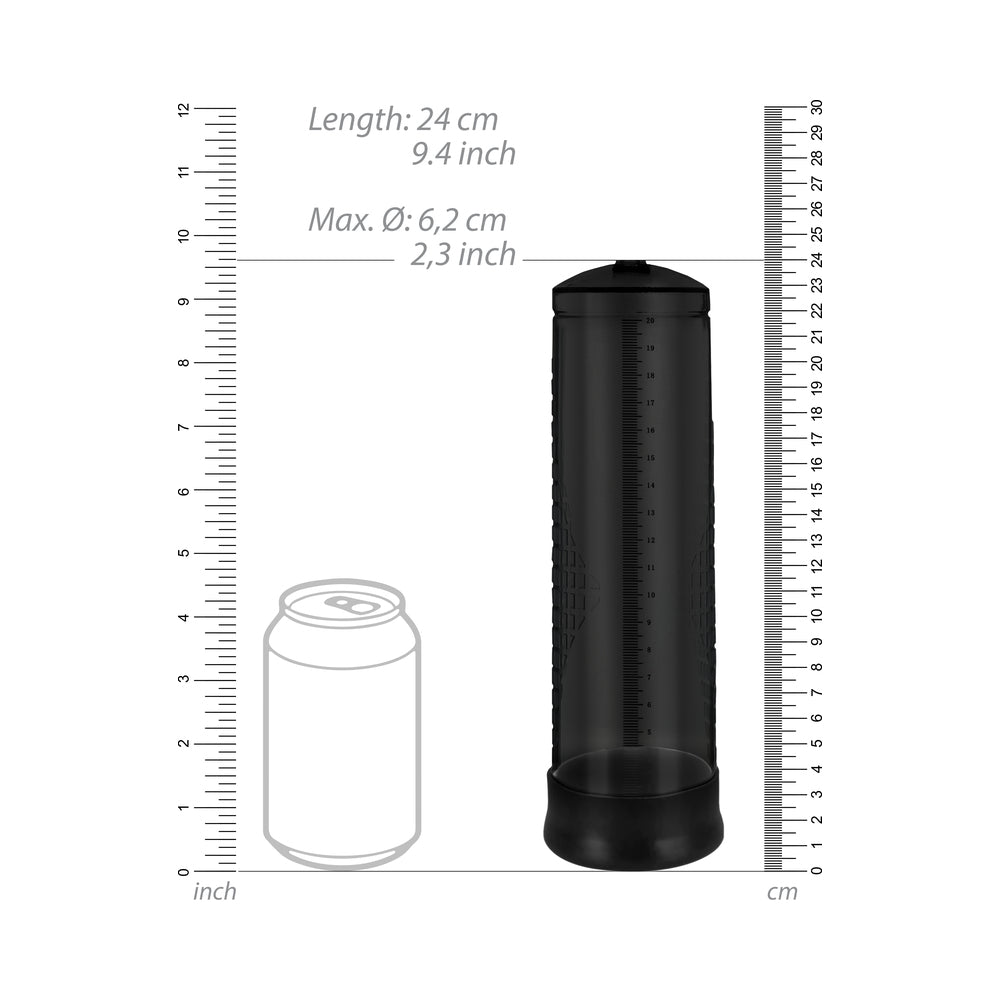 Shots Pumped Extreme Power Rechargeable Automatic Penis Pump Black - Fantasies Boutique