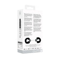 Ouch! Black & White Adjustable Velcro Wrist or Ankle Cuffs Black