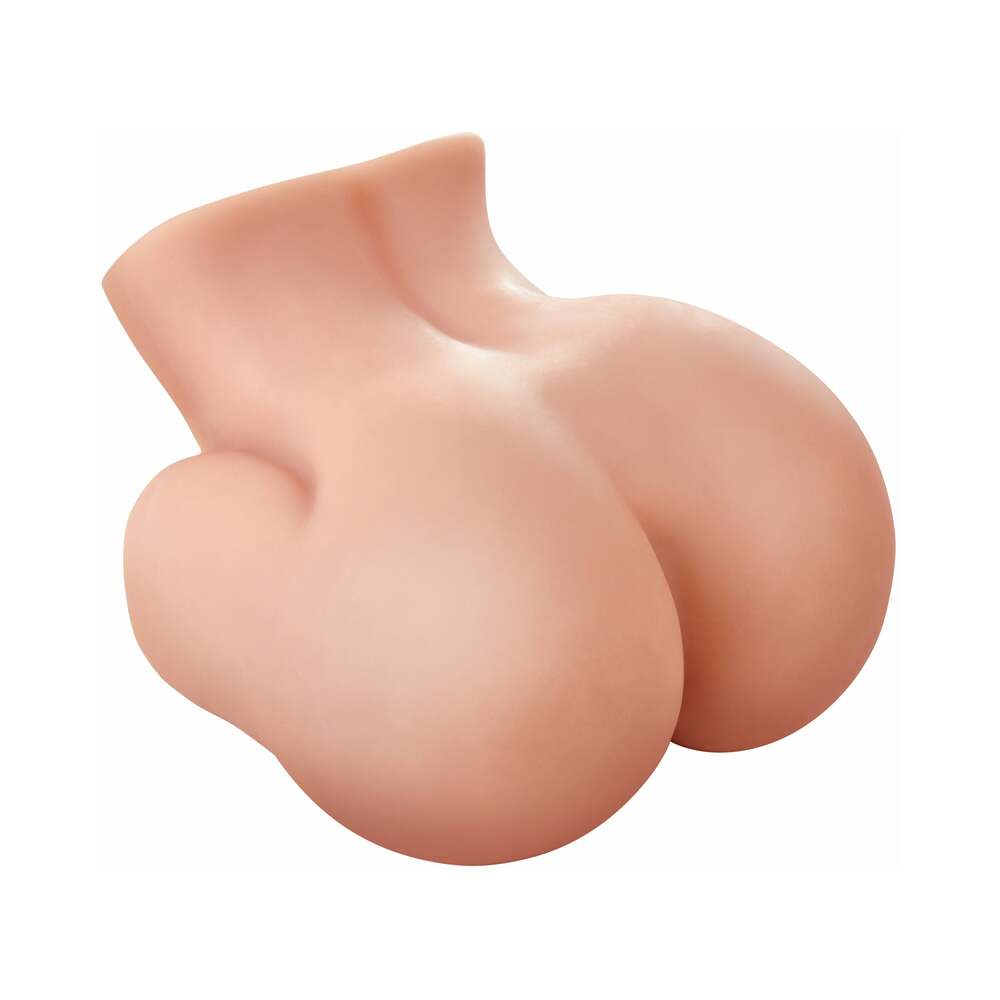 PDX Fuck Me Silly Bubble Butt Dual-Entry Mega Masturbator Beige - Fantasies Boutique