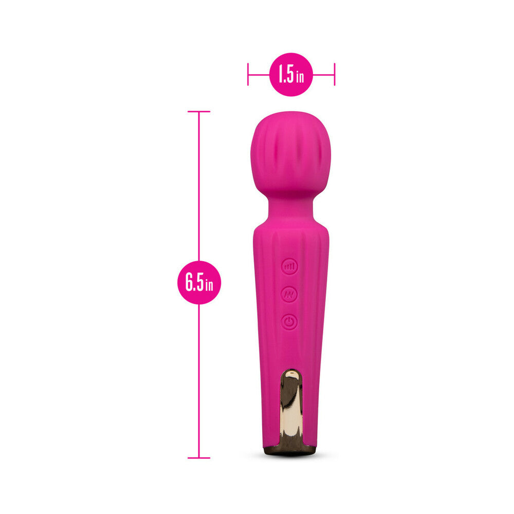 Blush Lush Allana Rechargeable Silicone Wand Vibrator Velvet - Fantasies Boutique