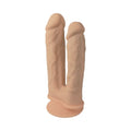 SILEX-D The Original Double Penetration 7 in. & 8 in. Vibrating Dildo with Remote Vanilla