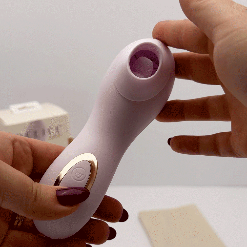 Delice Fleur Clitoral Fluttering & Suction Personal Massager Barely Purple