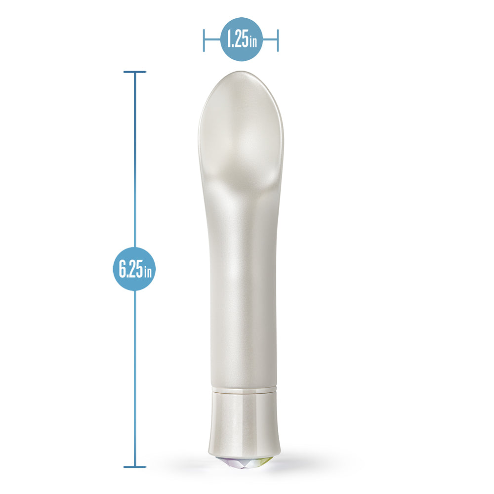 Oh My Gem Bold Rechargeable Warming Silicone Scooped Tongue Vibrator Diamond